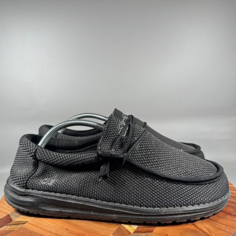 Hey Dude Wally L Sox Black Mesh Slip On Loafers Mens Size 11 111154900